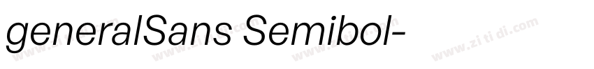 generalSans Semibol字体转换